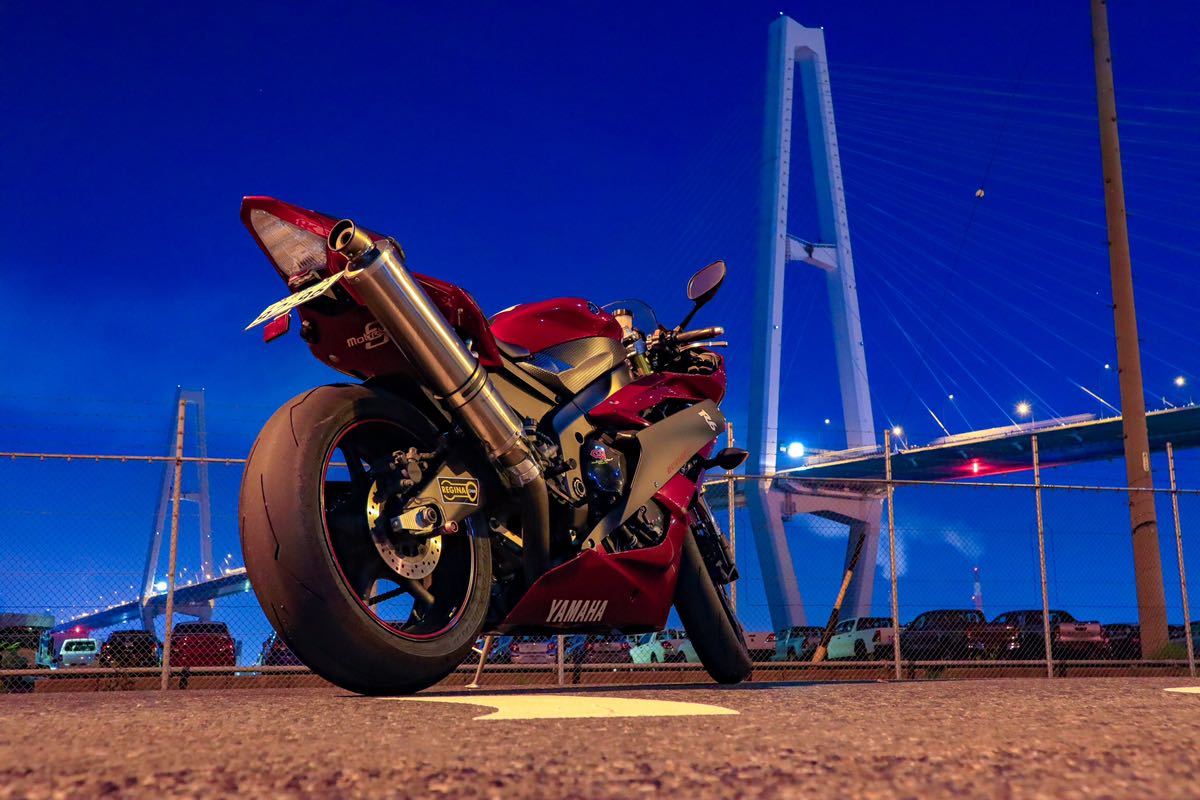 yzf-r6 チタンフルエキ マフラー カチアゲ ストライカー(マフラー本体 