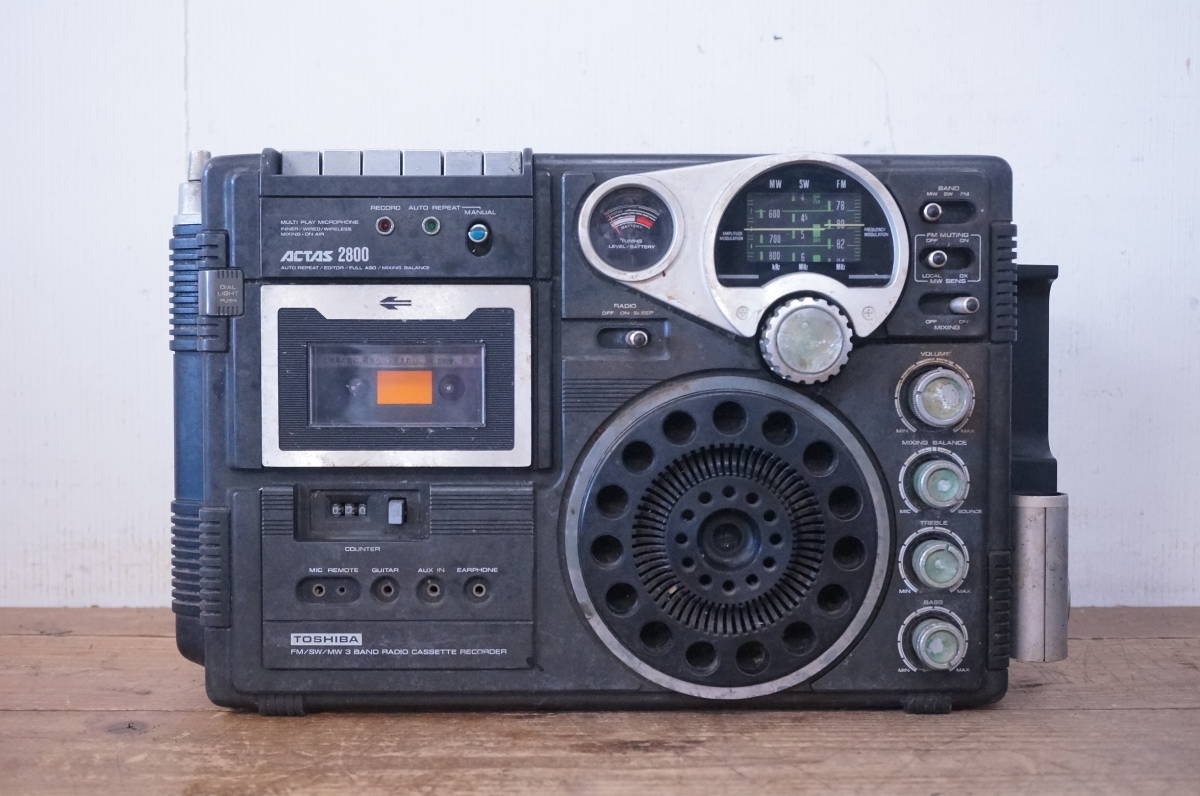 2点 まとめて TOSHIBA 東芝 ACTAS2800 RT-2800 ラジカセ ラジオ 3