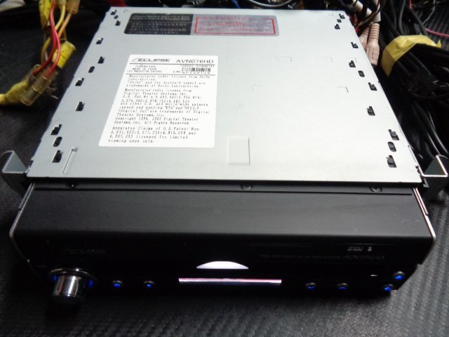 イクリプス 1DIN ECLIPSE AVN075HD インダッシュ HDDナビ AVN076HD ＨＤＤナビ モニター □ 2008年 HDD AVN078HD インダシュHDDナビ 売切！！ オーディオ、ワンセグ、イクリプス