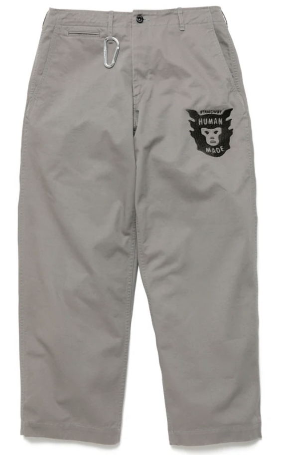 HUMAN MADE 22SS MILITARY CHINO PANTS ミリタリーチノパン GRAY S