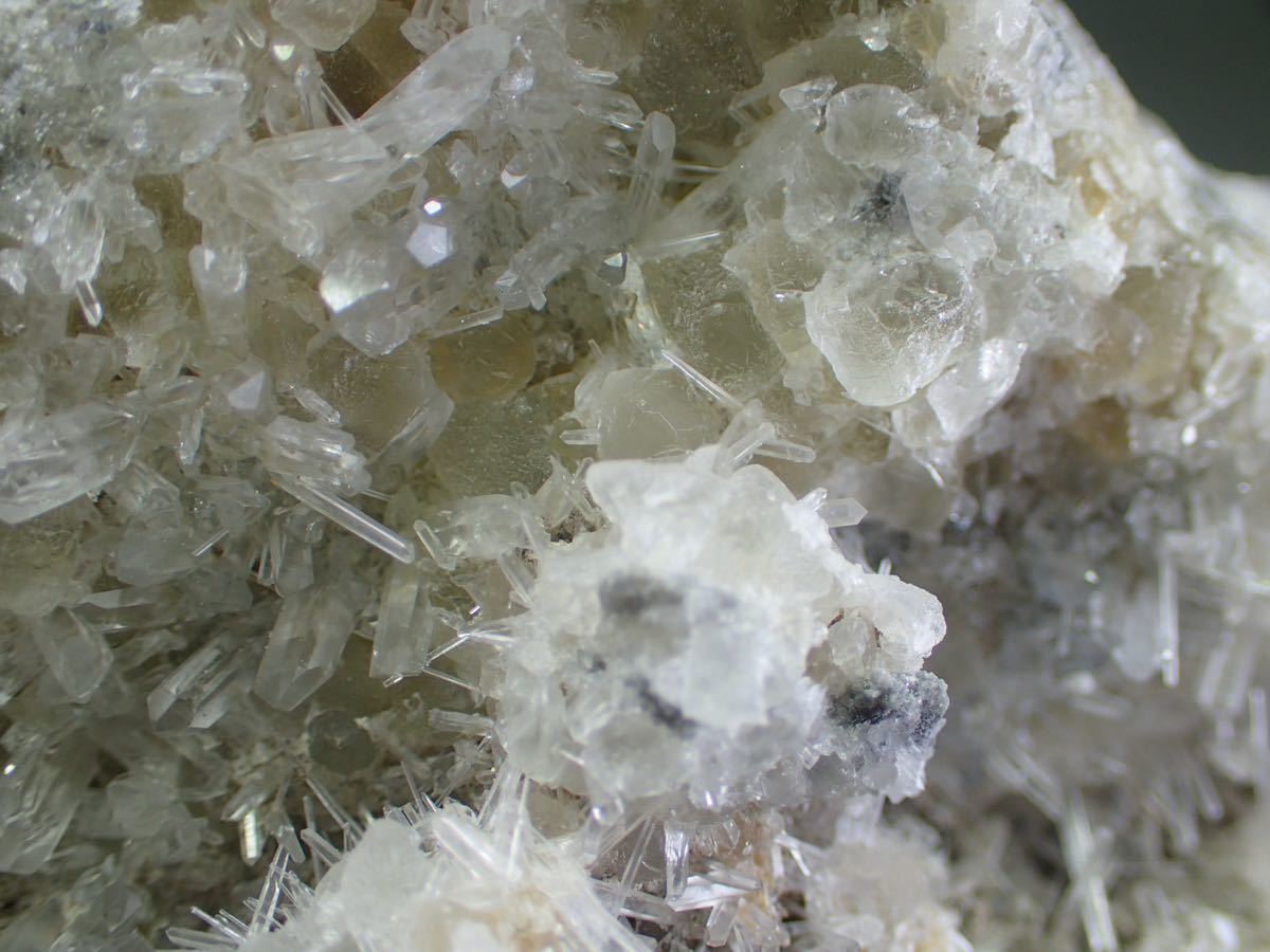福島県蛍鉱山産 - & ⁄ 鉱物 蛍石＆水晶 (Fluorite Japan) Quartz 