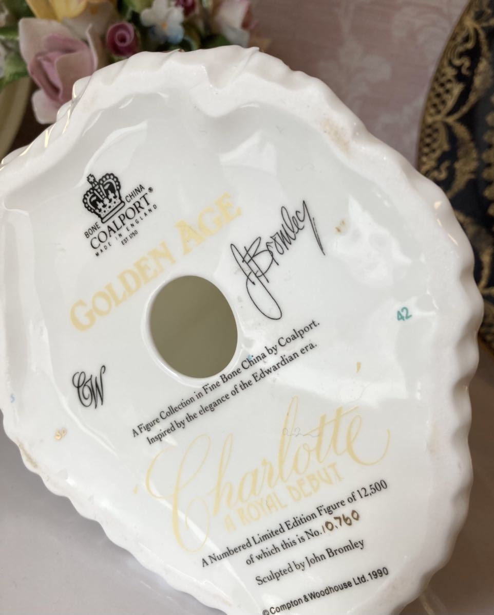 送料込〉〈限定品〉コールポート レディ フィギュリン 陶器人形