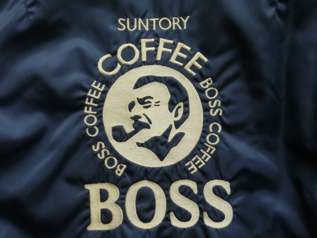 希少！レア SUNTORY☆BOSS 初代 ボスジャン [MA-1] M ネイビー 中古