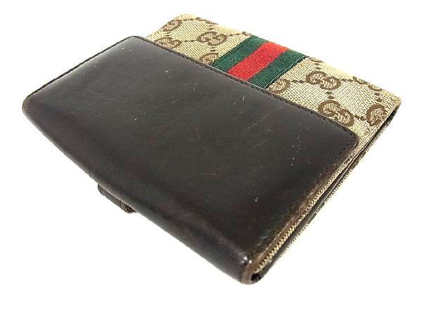 1円 GUCCI グッチ 05474 1147 ジャッキー GGキャンバス×レザー 二