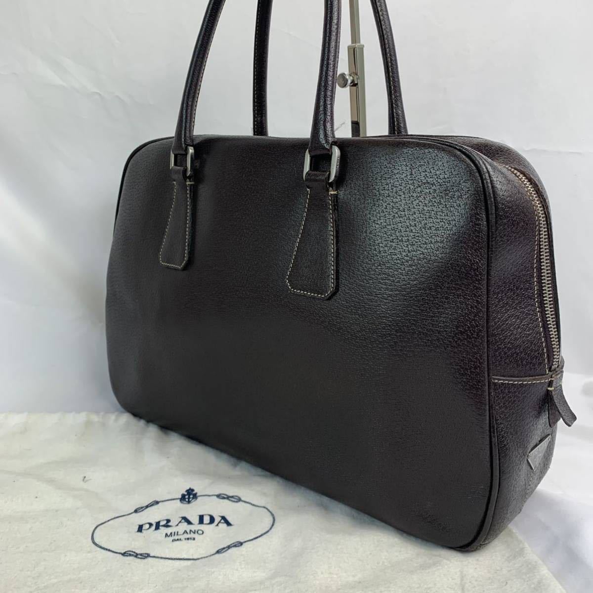1円スタート 〈極美品〉PRADA プラダ ビジネスバッグ 2WAYハンドバッグ 