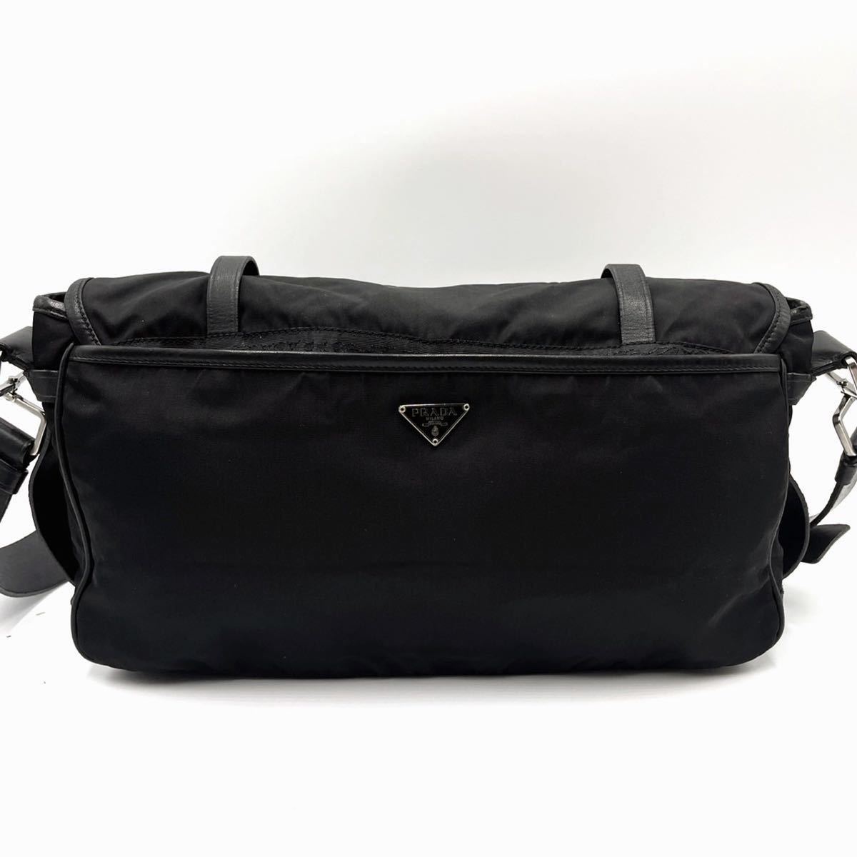 1円～ 【美品 高級】 PRADA プラダ 三角ロゴ 三角プレート