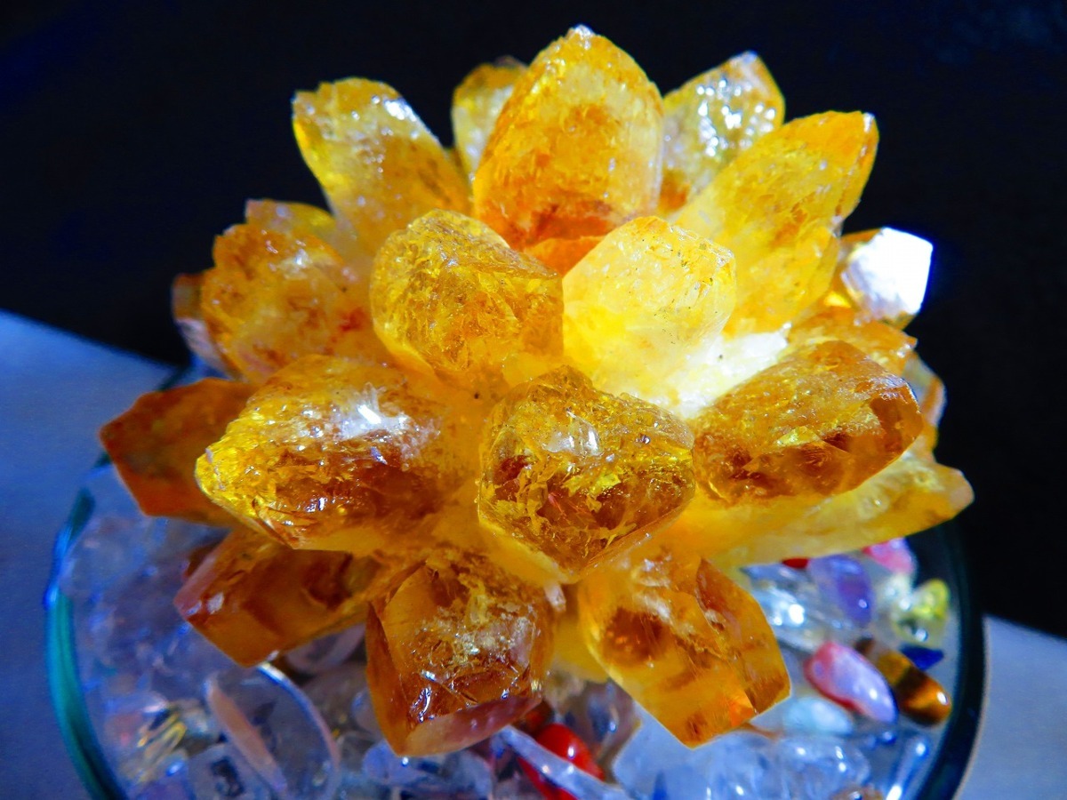 絶品☆超美しい☆浄化済み☆ブラジル産☆ 天然水晶宝石☆シトリン