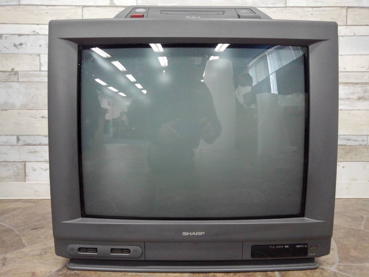 H3135(023)-802/SK17000 SHARP 21G-SF1 スーパーファミコン内蔵テレビ