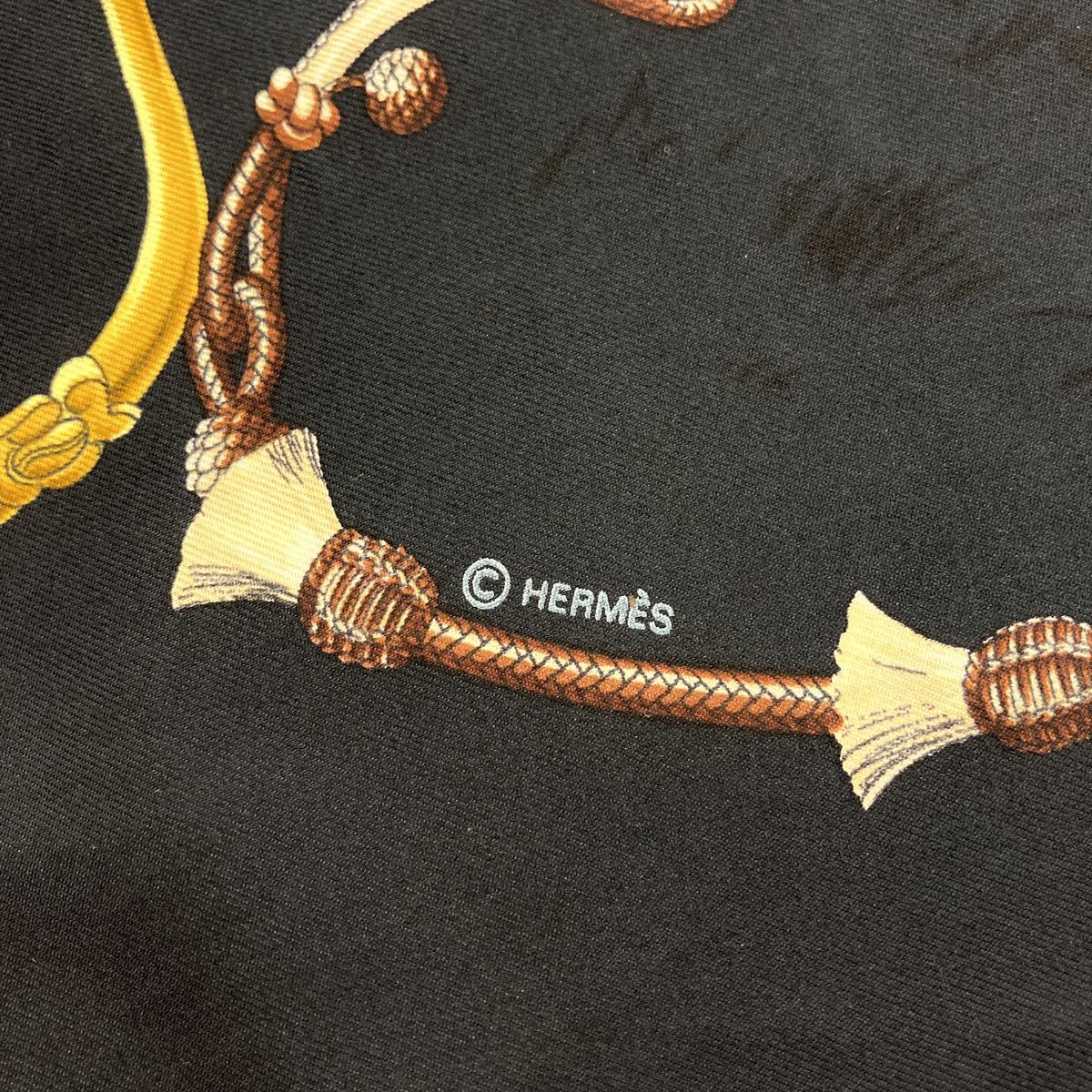 HERMES エルメス CARRES90 PAMPA 大草原 SILK SCARF MADE IN FRANCE