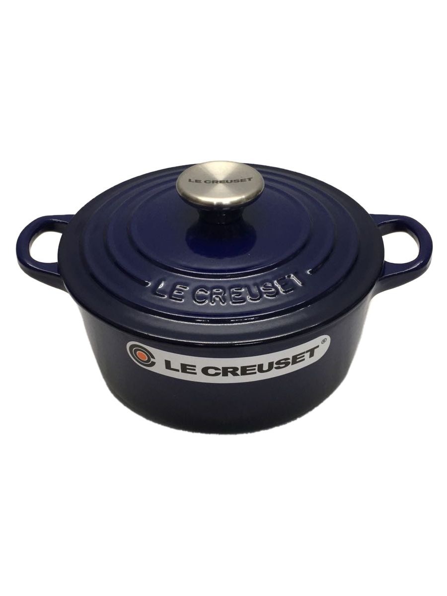 LE CREUSET◆鍋/サイズ:18cm/BLU/ルクルーゼ