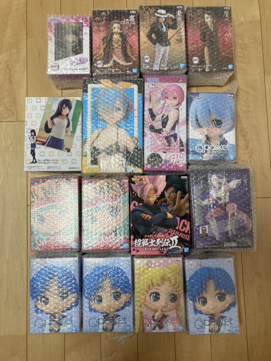 【赤字超特価，品質保証】 鬼滅の刃 Reゼロの異世界 ドラゴンボール セーラームーン フィギュア レム ラム 孫悟空 フリーザー 禰豆子 計16個(フィギュア)｜売買されたオークション情報、yahooの商品情報をアーカイブ公 その他