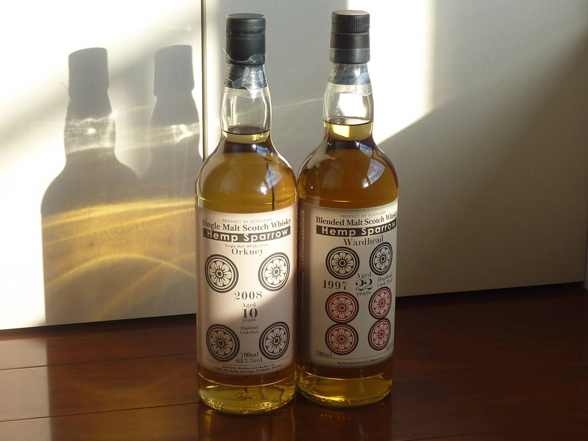 ヘンプスパロー(Hemp Sparrow) 四筒 オークニー 2008 10年 63.7度 700ml