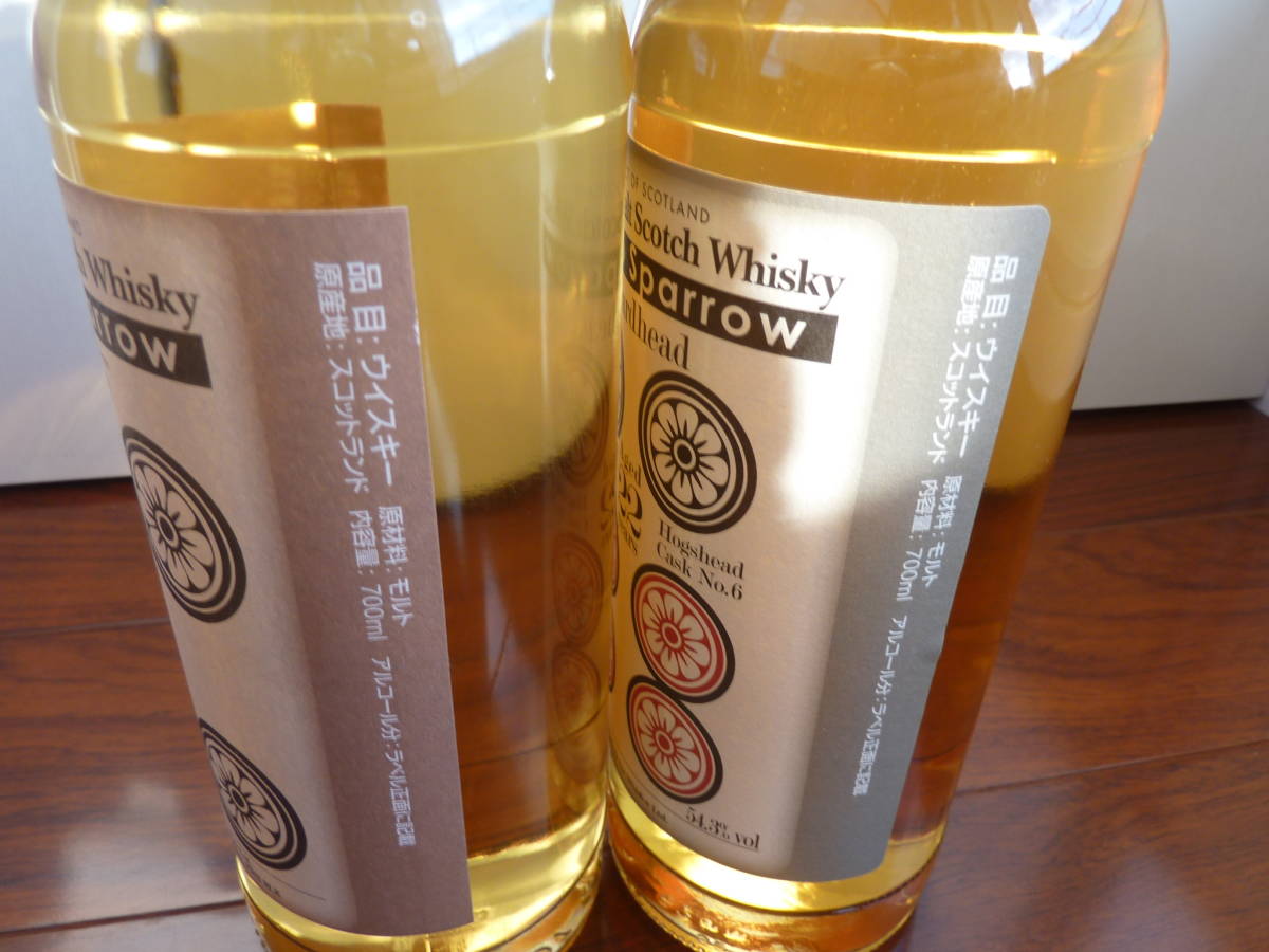 ヘンプスパロー(Hemp Sparrow) 四筒 オークニー 2008 10年 63.7度 700ml