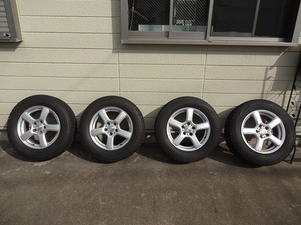 【中古】AGH30系アルファード　GLASS　社外ホイール　215/65R16　 　（管理番号：A-69)