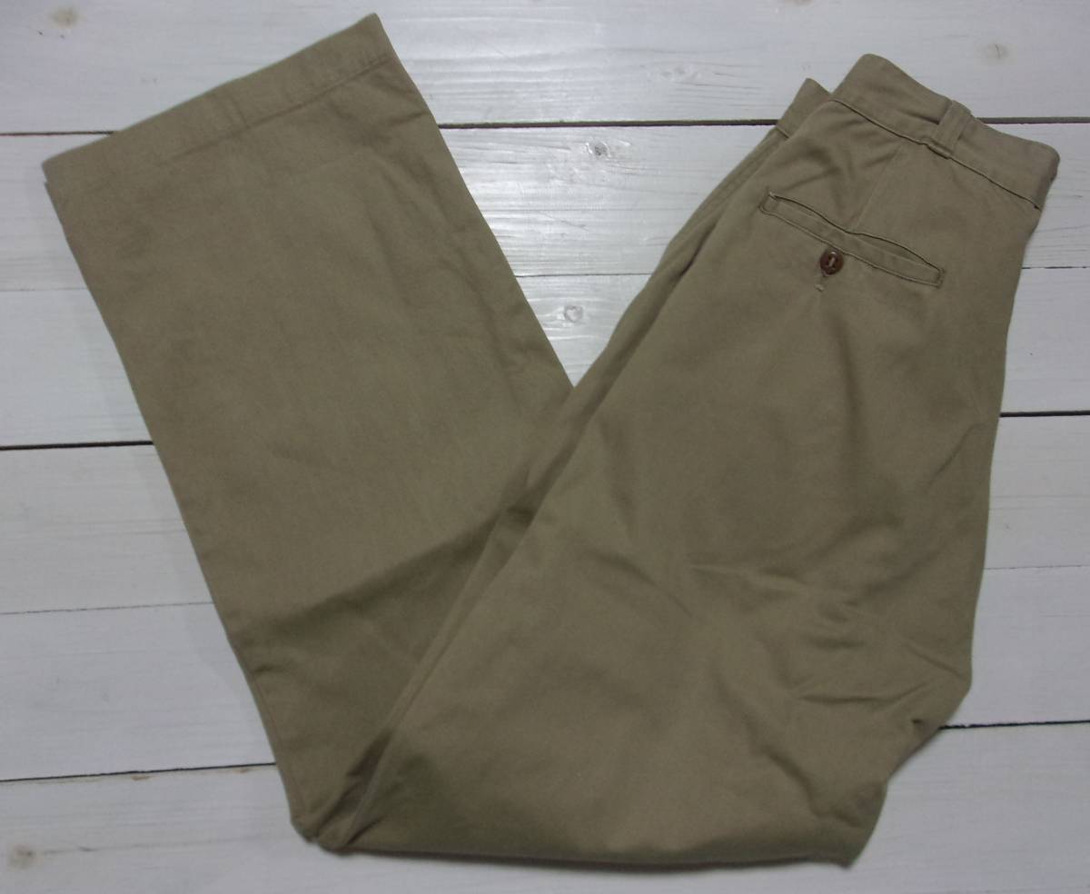 1952年製 米軍 ヴィンテージ チノパン チノーズ 軍パン 50s ベージュ ミリタリー パンツ vintage チノクロス アメリカ軍 アメリカ製