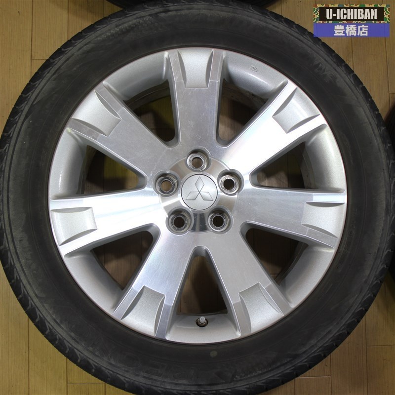 売切り品 三菱 デリカD5 純正ホイール 7.0-18+38 5H114 1台分4本セット ブリヂストン レグノGRVⅡ 225/55R18 アウトランダー RVR 等 005 三菱 純正 デリカD:5 デリカD: 純正戻し 2025年製