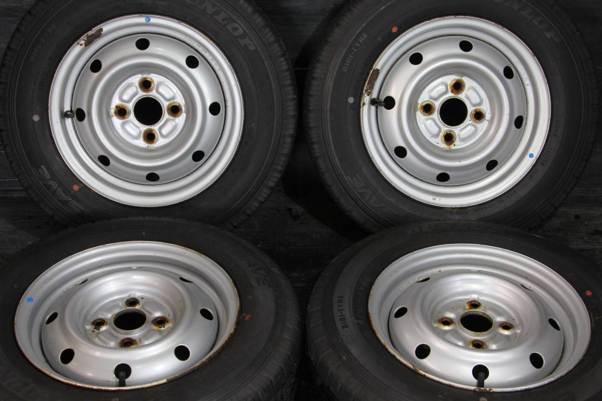 激安大特価，お買い得 条件付 トヨタ用スチールホイール 13&times;5J 4H PCD100 DUNLOP ENASAVE VAN01 155R13 6PR LT 4本セット プロボックス サクシード /qp(ラジアルタイヤ)｜売買されたオークション情報、yahooの商品情報をアーカ 4穴