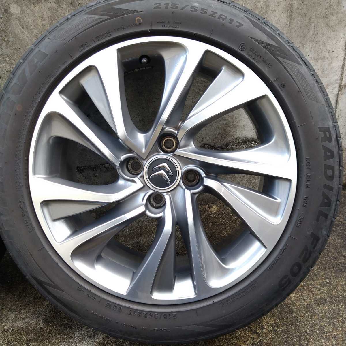 送料無料 シトロエン DS4 17インチ純正ホイール 4H PCD108 7.5J 夏 