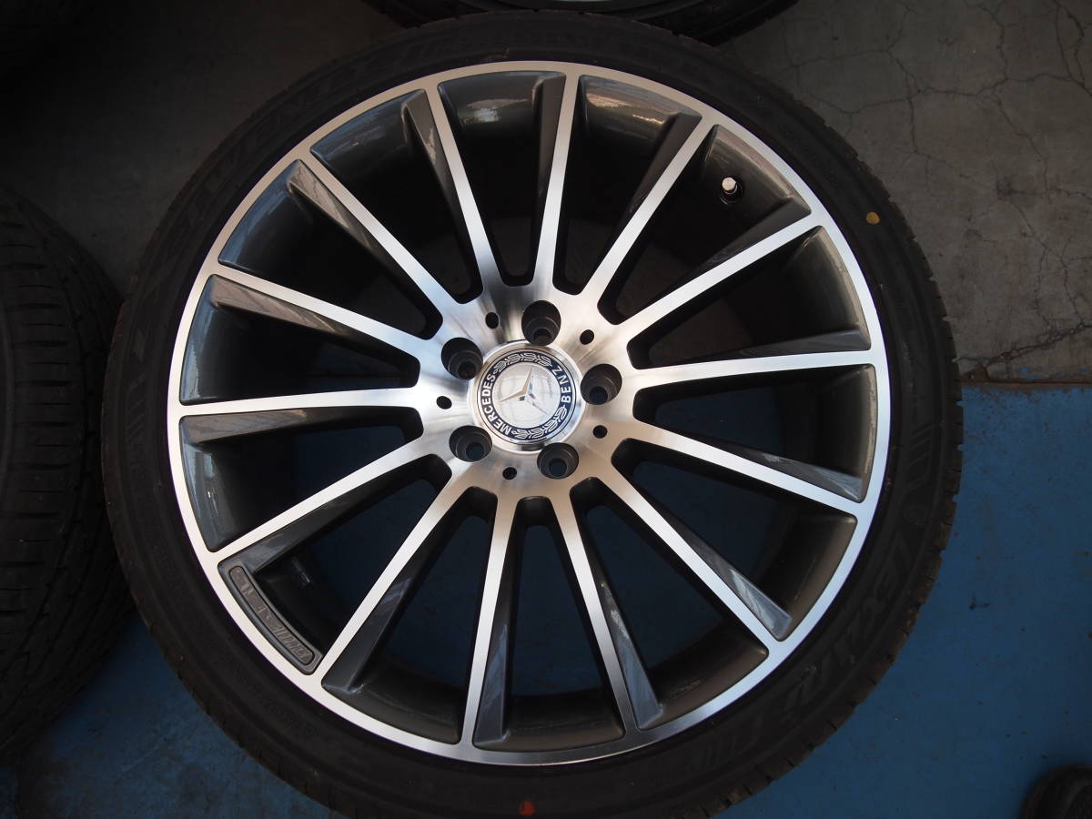 メルセデスベンツ AMG風 19インチ ホイール 美品 バリ山 8.5J 255 