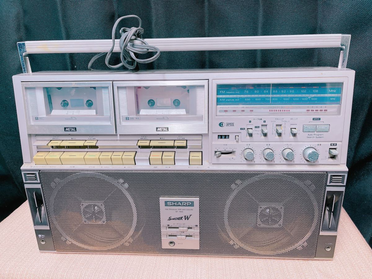 SHARP シャープ ダブルラジカセ 昭和レトロ サーチャーW SERCHER W GF