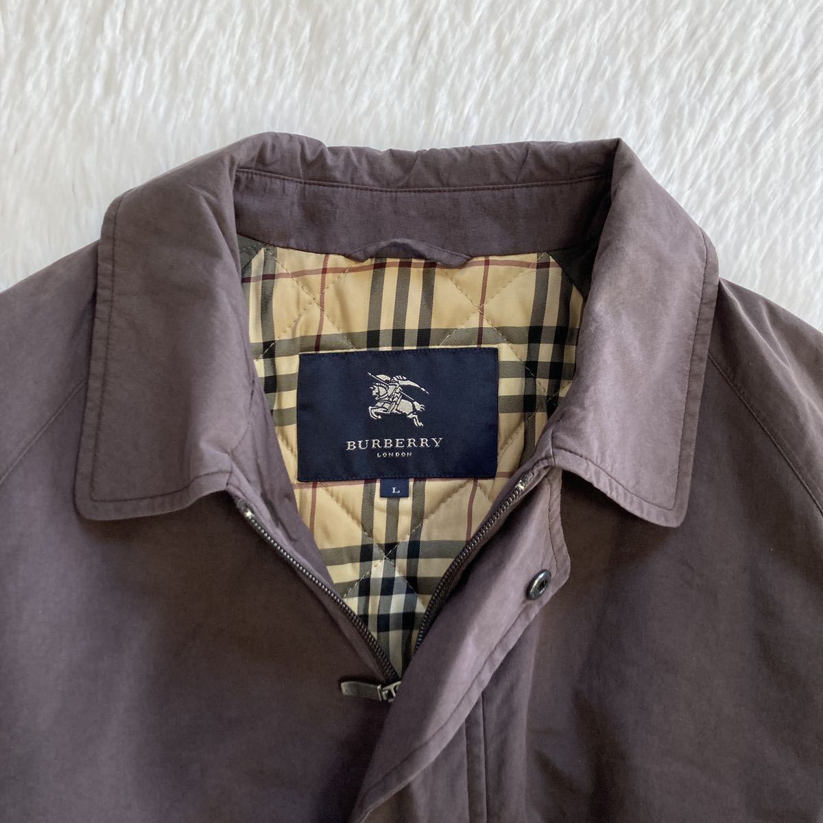 BURBERRY LONDON バーバリー キルティング ステンカラー