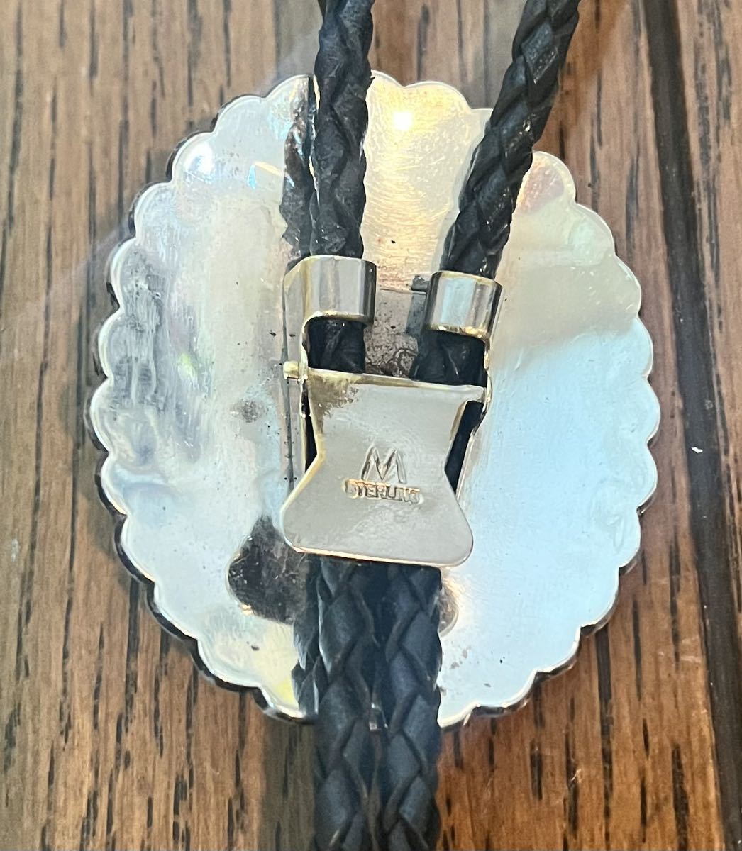 NAVAJOナバホ族 刻印 M ボロタイ ループタイ インディアンジュエリー