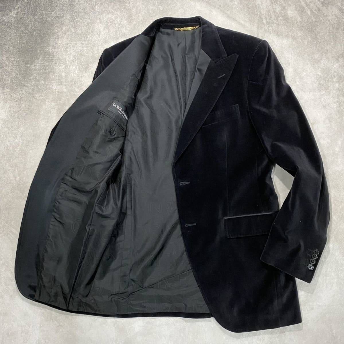 ドルチェ＆ガッバーナ/D&G】テーラードジャケット (48/L) ベロア 起毛 