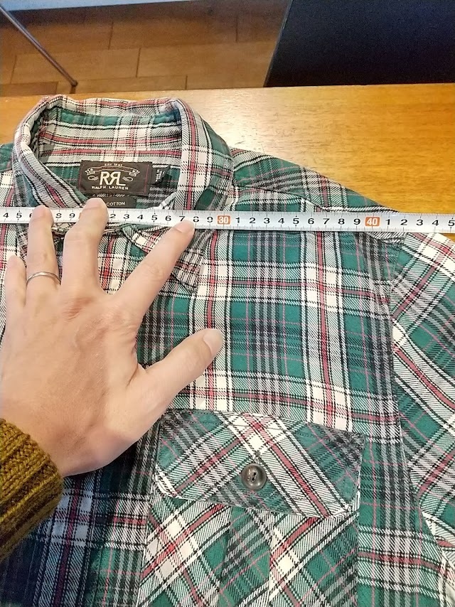 RRL Double RL ダブルアールエル ビンテージ仕様 ネルシャツ チン
