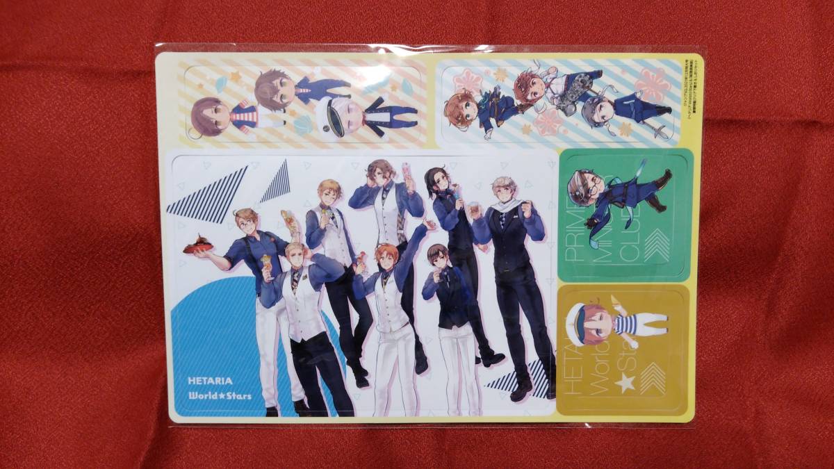 ヘタリア World☆Stars 総理倶楽部 下敷き しおり ジャンプSQ