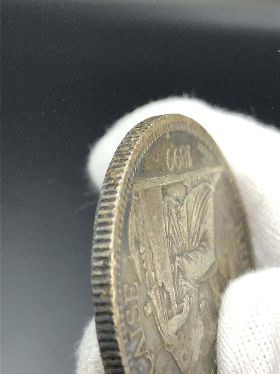 Yahoo!オークション - 1899年 自由の女神 銀貨 ピアストル銀貨 仏