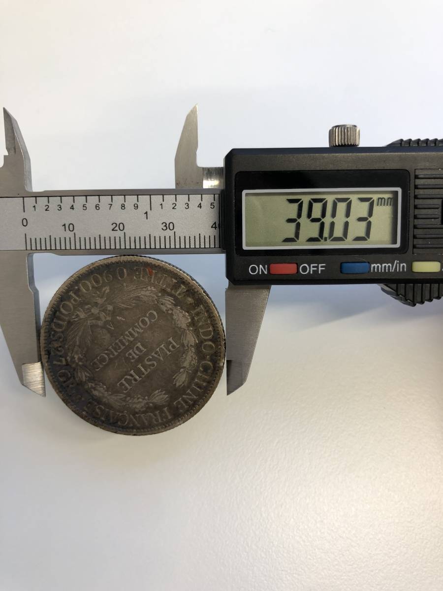 Yahoo!オークション - 1899年 自由の女神 銀貨 ピアストル銀貨 仏