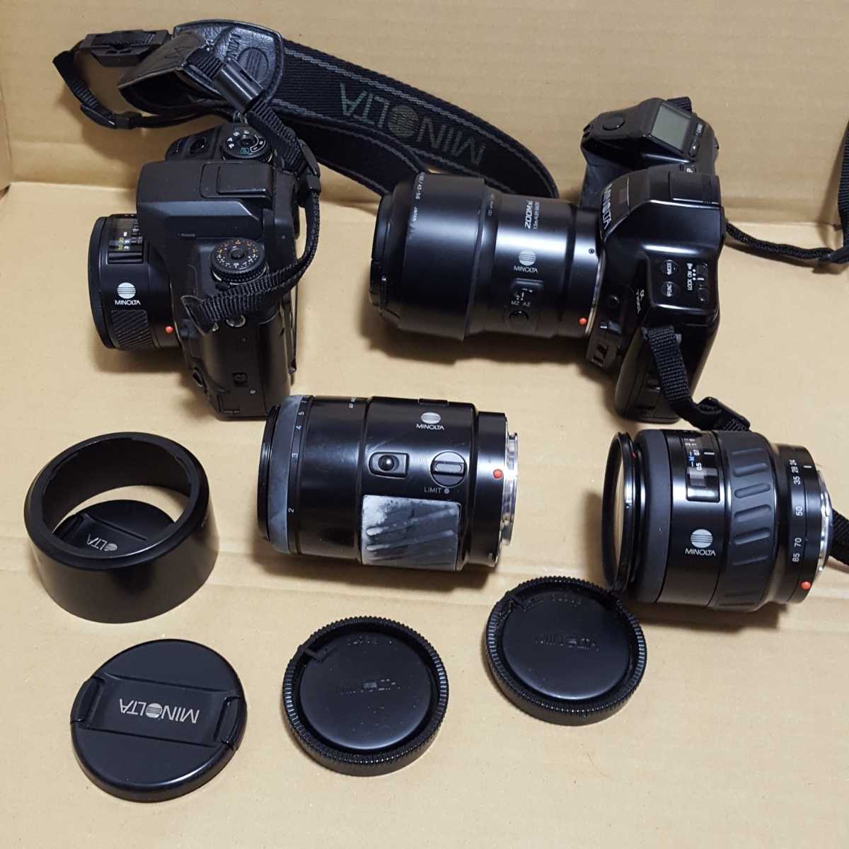 ジャンク MINOLTA ミノルタ α-7 α7700i AF 100 MACRO AF 24-85 