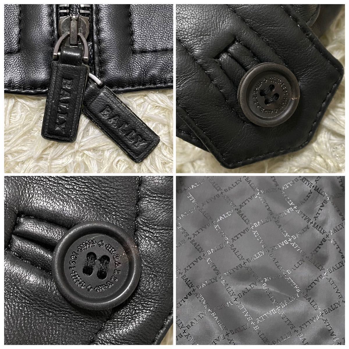 新品 BALLY『極上の高級感』バリー 柔らか羊革 シープスキン 