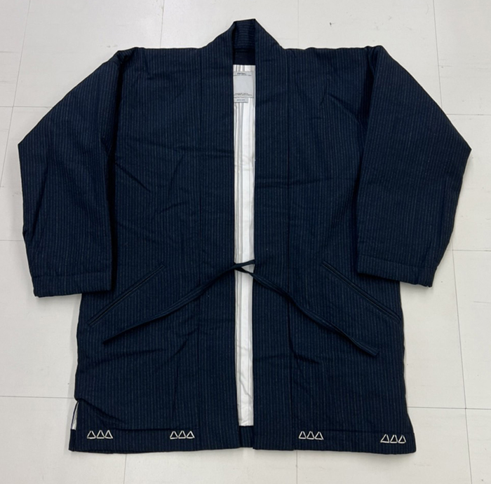visvim DOTERA COAT WOOL STRIPE 16AW ほぼ新品 COLOR:NAVY SIZE:3 visvim