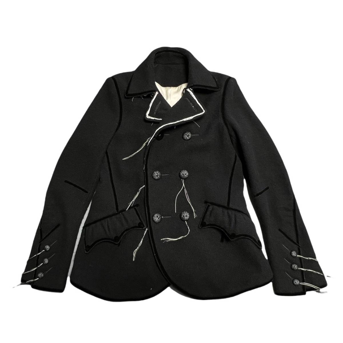 402/14）ナンバーナイン 09AW ラストショー コート ブラック サイズ2  