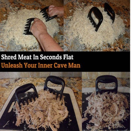 人気おすすめ AE1098:2個セット クマ爪 バーベキュー フォーク 手動 肉細断 豚肉 クランプ焙煎 キッチン BBQ ツール キャンプ アウトドア_3