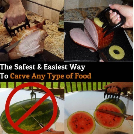 人気おすすめ AE1098:2個セット クマ爪 バーベキュー フォーク 手動 肉細断 豚肉 クランプ焙煎 キッチン BBQ ツール キャンプ アウトドア_4