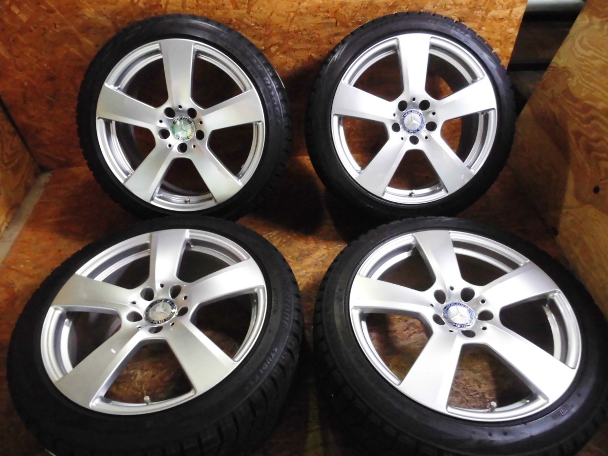 中古 4本セット ベンツ Eクラス 純正 アルミホイール スタッドレス 