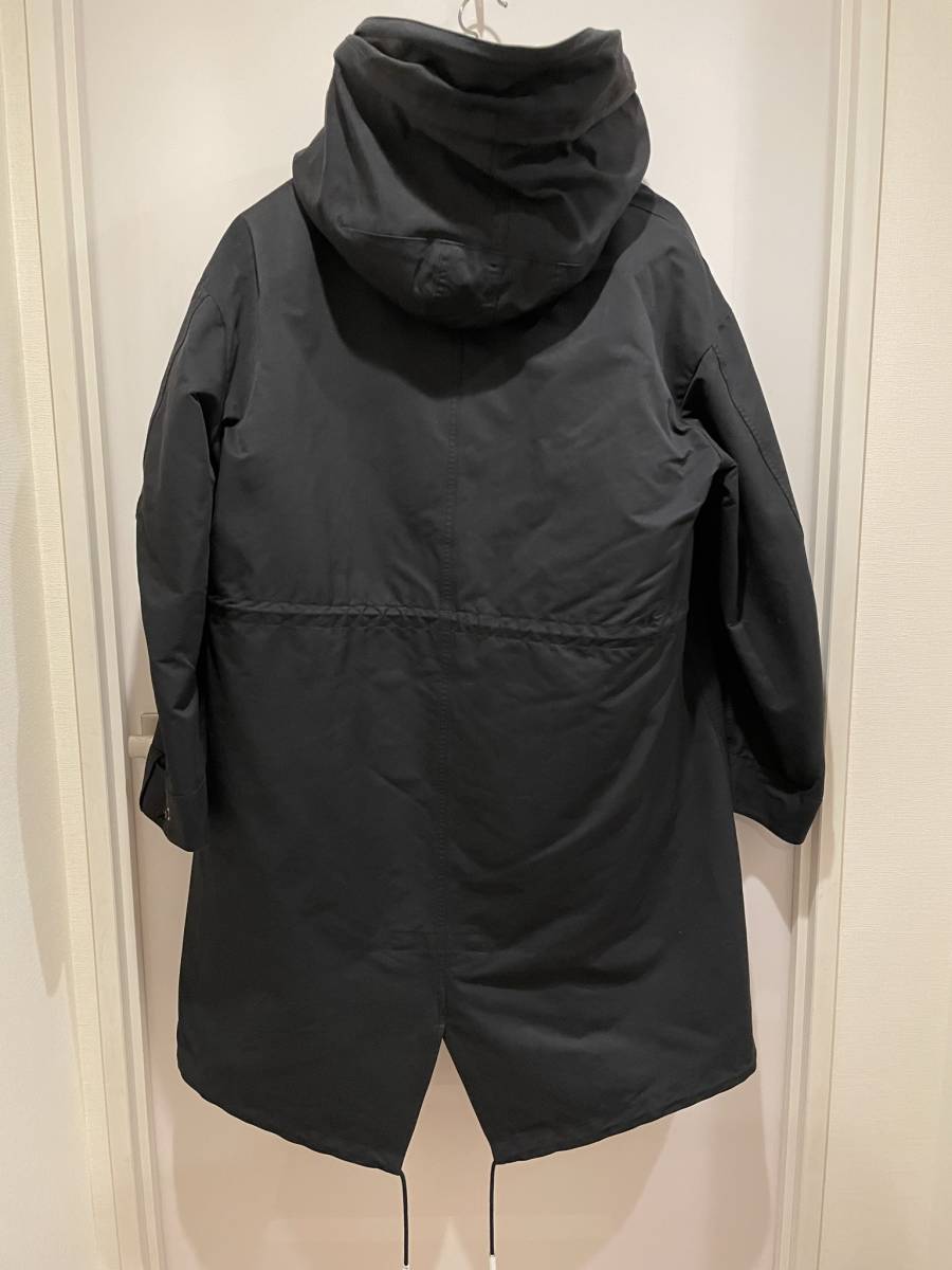 新品THE RERACS いらだっ UNISEX ライナー付きロングモッズコート ブラック 