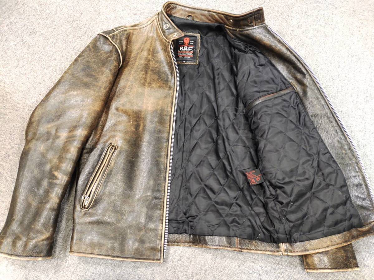 F6267 R.B.C RBC アールビーシー シングルライダース 革ジャン レザー