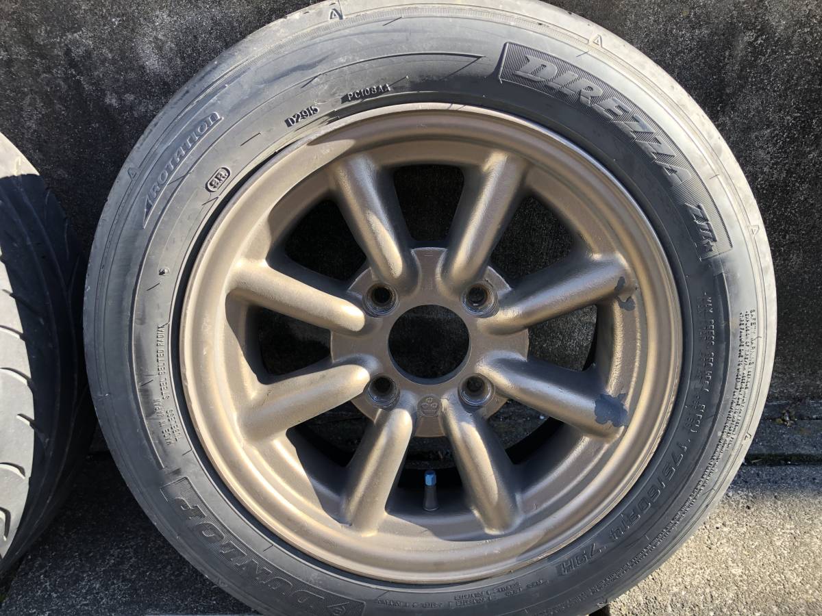 ワタナベ 8スポーク B 14-6J 114.3 4穴 カプチーノ - エイトスポーク