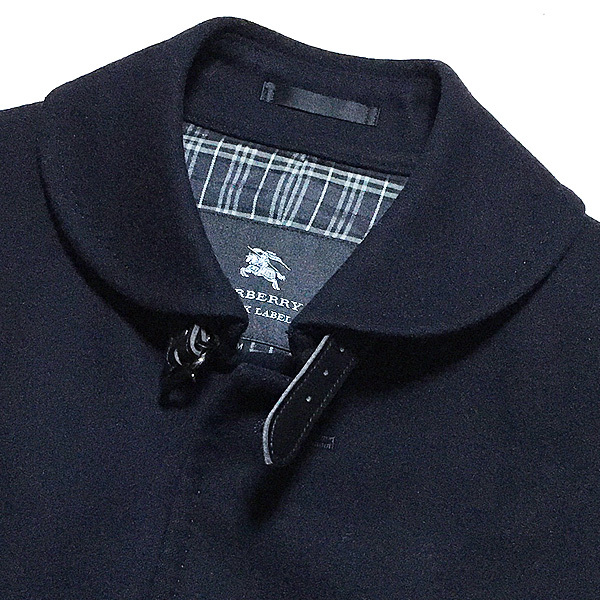 美品！M(2)☆カシミヤ混×ノバチェック☆バーバリーブラックレーベル