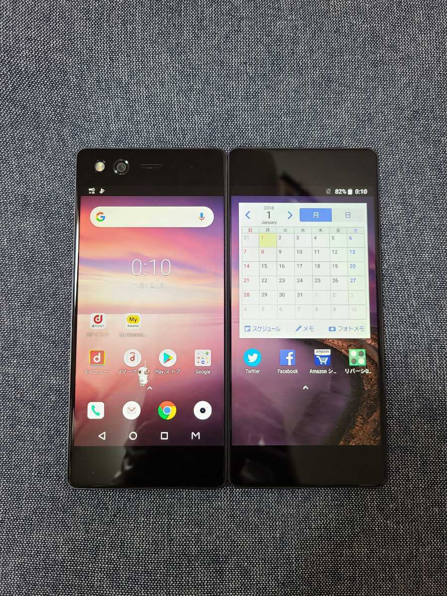 ドコモ M Z-01K ZTE 二画面スマホ 新品 SIMロック解除コード有り 送料無料】NTTドコモ 二画面スマホ ZTE M Z-01K SIMロック解除品
