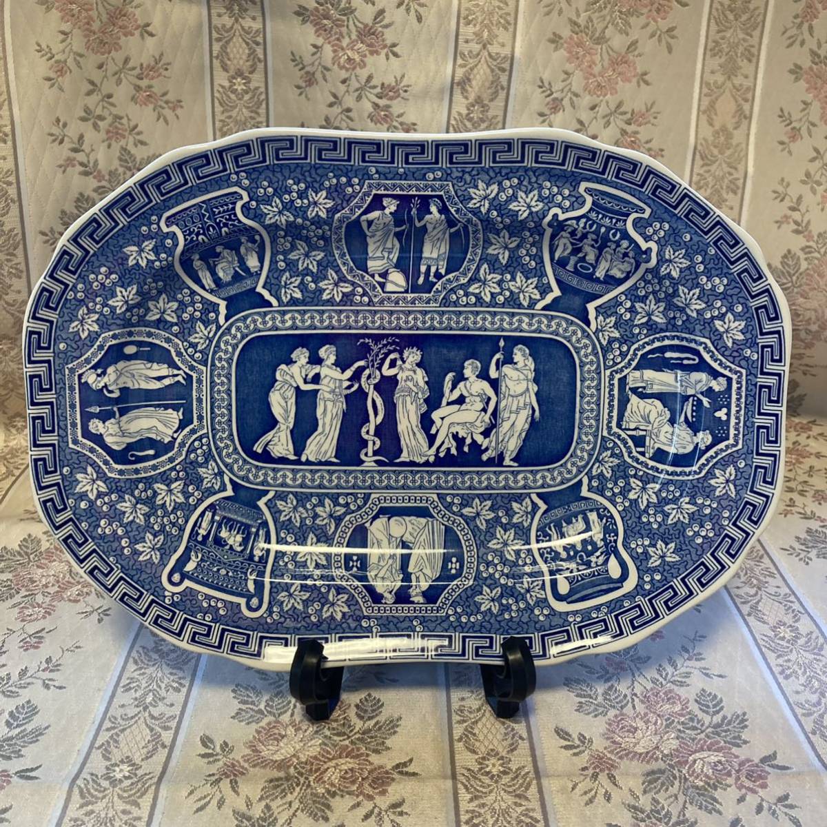 Spode スポード ブルーイタリアン 長方形 プレート トレイ 1枚 イギリス製 壺(スポード)｜売買されたオークション情報、yahooの