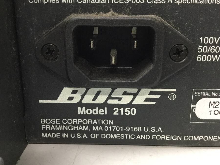 BOSE 2150 コマーシャルパワパーアンプ☆現状品 【公式通販】