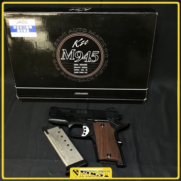 9750】KSC製 S&W M945 Joker 3インチコンパクト BK ABS ガスブロー