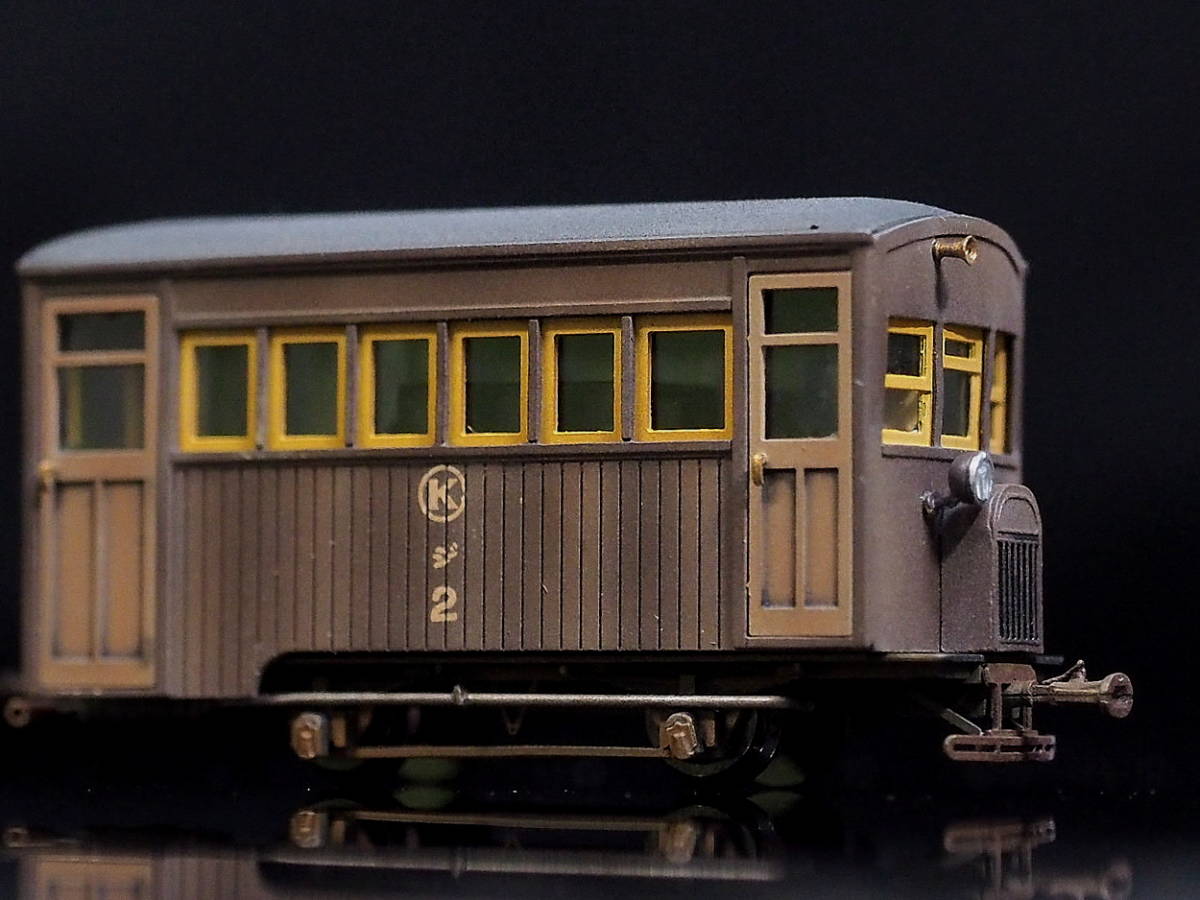 ワールド工芸 九十九里鉄道、キハ201 動力車時代の組立キット［仕掛品］