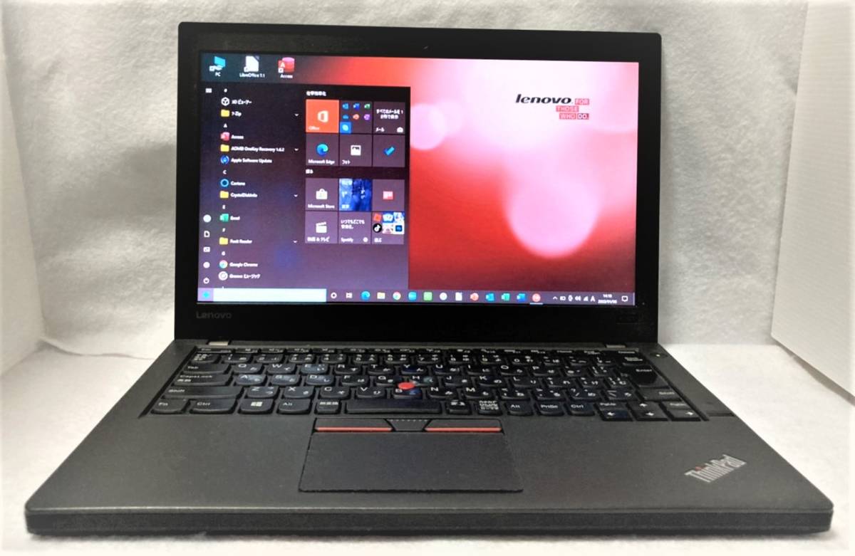★1円スタート★美品 モバイル ノートパソコン Lenovo X260 Win10 Pro 64bit ★ i5 6300U SSD256GB 4GB カメラ 無線WiFi Office2019認証済_10