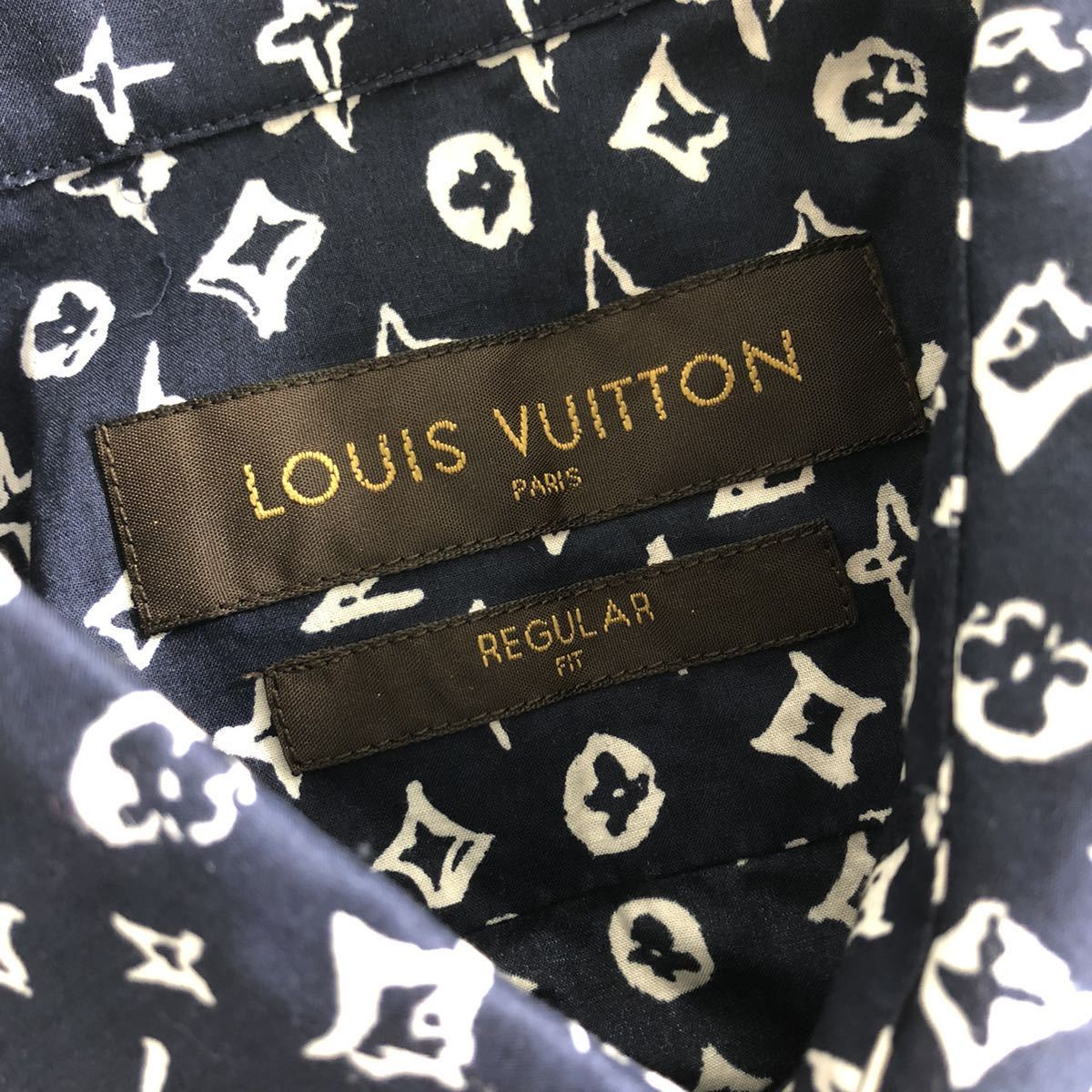 3b11《美品》LOUIS VUITTON ルイヴィトン *モノグラム* 半袖シャツ 総 