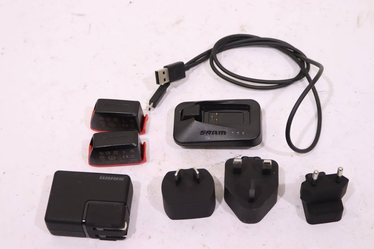 SRAM スラム RED eTAP 電動ワイヤレス 2x11s 変速3点 グループセット バッテリーチャージャー付属 ジャンク品 RED 2x11s SRAM SRAMスラムRED ★SRAM 無線電動コンポ